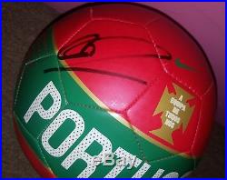 Cristiano Ronaldo Signed Portugal Soccer Ball Nike Psa