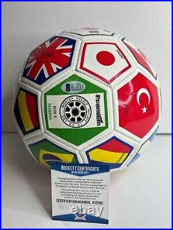 Cristiano Ronaldo Signed Premium Nigeria Soccer Ball Size Manchester BAS K35312