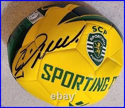 Cristiano Ronaldo Signed Sporting CP Lisbon Soccer Ball Beckett Witness