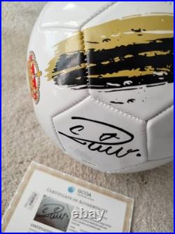 Cristiano Ronaldo signed ball with GCOA certificate, Real Madrid