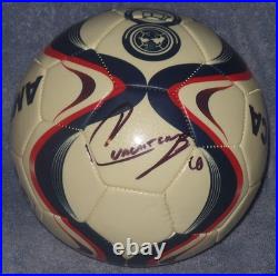 Cuauhtemoc Blanco Signed Auto'd Club America Soccer Ball Aguilas Mexico Fire D