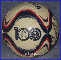 Cuauhtemoc Blanco Signed Auto'd Club America Soccer Ball Aguilas Mexico Fire D