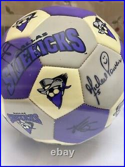 DALLAS SIDEKICKS Autographed Ball with Case Texas COLLECTOR