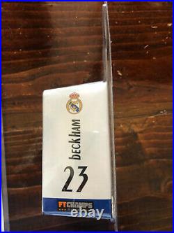 DAVID BECKHAM Autographed FT Champs 3 Ultra Rare REAL MADRID MIB Signed