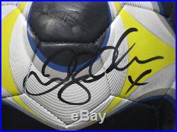 DAVID BECKHAM Hand Signed Soccer Ball + Photo Proof