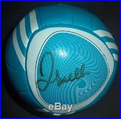 DAVID BECKHAM SOCCER LEGEND SIGNED AUTOGRAPHED BLUE ADIDAS SOCCER BALL WithCOA