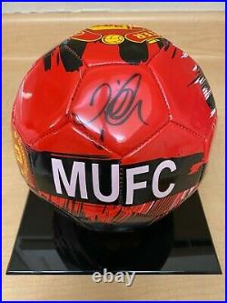 DAVID BECKHAM Signed Autograph MANCHESTER UNITED Soccer Ball PSA #AJ23865