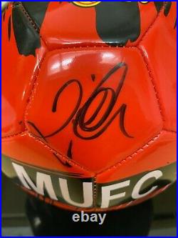 DAVID BECKHAM Signed Autograph MANCHESTER UNITED Soccer Ball PSA #AJ23865