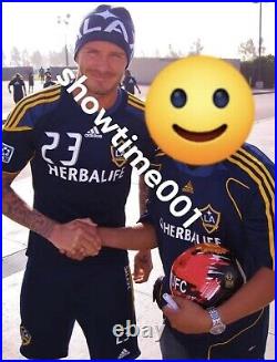 DAVID BECKHAM Signed Autograph MANCHESTER U Soccer Ball EXACT PHOTO PROOF & PSA