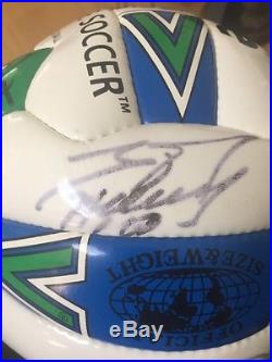 DC United'99 Team Autographed MLS Soccer Ball Pope Moreno Etcheverry Authentic