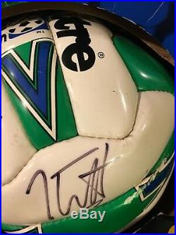 DEF LEPPARD SIGNED SOCCER BALL By All 5-Elliot Savage Collen Allen Campbell