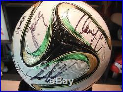 DEUTSCHLAND GERMANY World Cup 2014 MATCH BALL signed x21 SOCCER BALL Fussball