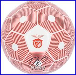 Darwin Nunez Benfica Autographed Red & White Logo Soccer Ball