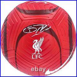 Darwin Nunez Liverpool FC Autographed Nike Strike Soccer Ball