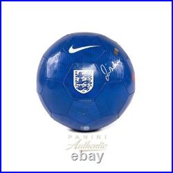 David Beckham Autographed England Blue Nike Team Prestige Ball Panini Authentic