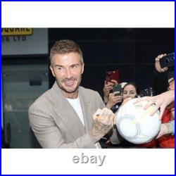 David Beckham Autographed Real Madrid Soccer Ball JSA LOA David Beckham Autographed Real Madrid Soccer Ball JSA LOA