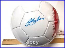 David Beckham Autographed Signed Baden Size 5 Soccer England Ball With COA