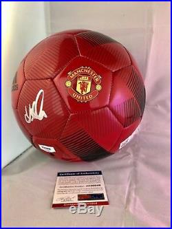David Beckham Hand Signed Manchester United Soccer Ball Psa Dna Cert Miami