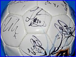 David Beckham Landon Donovan 07/08 LA Galaxy Team Signed Soccer Ball JSA