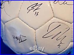 David Beckham Landon Donovan 07/08 LA Galaxy Team Signed Soccer Ball JSA