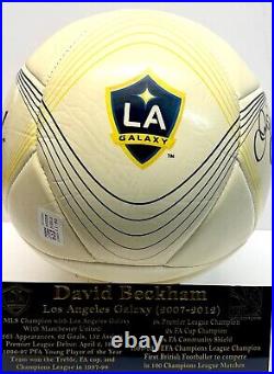 David Beckham signed LA Galaxy Soccer Ball comes Full LOA JSA