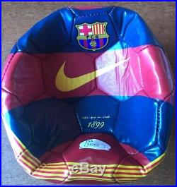 David Villa Signed Autographed Barcelona MINI Soccer Ball Futbol Jsa COA