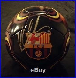 David Villa Signed Autographed Barcelona Soccer Ball Futbol Jsa COA