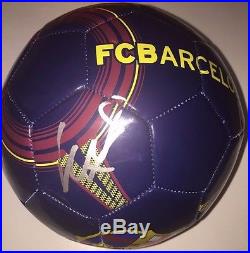 David Villa Signed Autographed Fc Barcelona Barca Soccer Ball Legend Coa