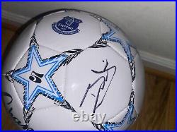 Dele Alli Signed Autographed Everton Fc Logo Full Size Soccer Ball Coa