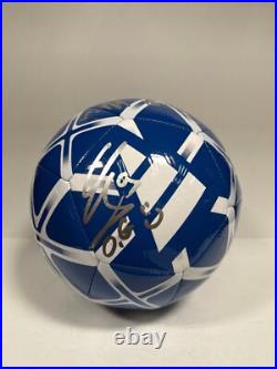Denis Bouanga, Giroud, Lloris Signed Soccer Ball Size 5 PSA AP19215