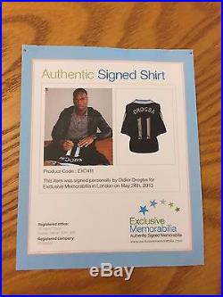 Didier Drogba Signed Chelsea Jersey Soccer Football Memorabilia +COA Adidas