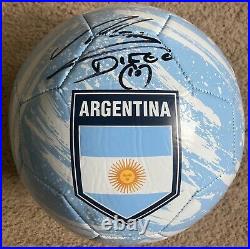 Diego Maradona Signed Argentina Soccer Ball With COA