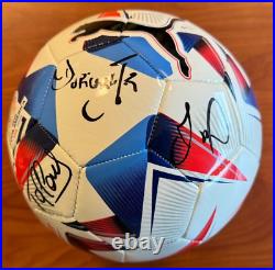 Dorival, Juan, Taffarel Signed Autographed 2024 Puma Copa America Ball Brazil