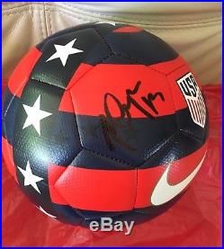 EXACT PROOF! ALEX MORGAN Signed Autographed USA Womens Soccer Ball USWNT