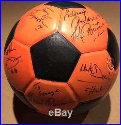 Early'80s Wichita Wings Team Signed/Autographed MISL Soccer Ball Rare! BRINE