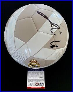 Eden Hazard Signed Real Madrid Soccer Ball Proof + Psa Coa Ae73001