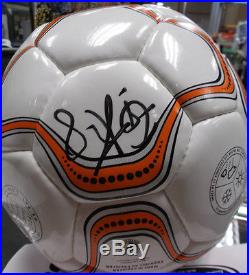 Edgar Davids autographed Soccer Ball US Soccer Authenticated #23/50 RARE