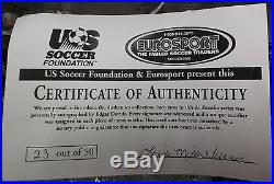 Edgar Davids autographed Soccer Ball US Soccer Authenticated #23/50 RARE