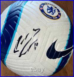 Edouard Mendy signed Chelsea Soccer Ball Exact Proof