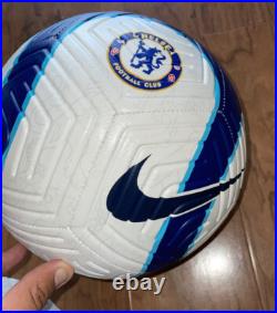 Edouard Mendy signed Chelsea Soccer Ball Exact Proof