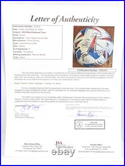 Endrick/Pepe/Rodrygo/J. Gomes/G. Arana Autographed Puma Soccer Ball JSA