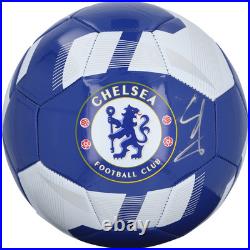 Enzo Fernandez Autographed Chelsea Logo Soccer Ball Official Signed