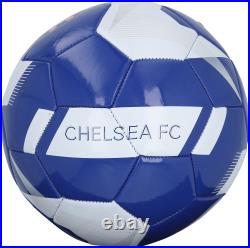 Enzo Fernandez Chelsea FC Autographed Chelsea Blue & White Logo Soccer Ball