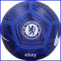 Enzo Fernandez Chelsea FC Autographed Nike Blue Soccer Ball