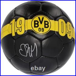 Erling Haaland Borussia Dortmund Signed Black Soccer Ball