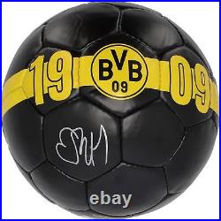 Erling Haaland Borussia Dortmund Signed Black Soccer Ball