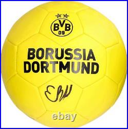 Erling Haaland Dortmund Autographed Logo Soccer Ball