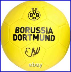 Erling Haaland Dortmund Signed Logo Soccer Ball
