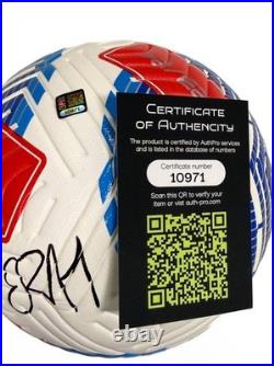 Erling Haaland Hand Signed Ball AUTOGRAPH COA