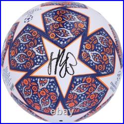 Erling Haaland Manchester City Signed 2023 UEFA Champs League Adidas Soccer Ball